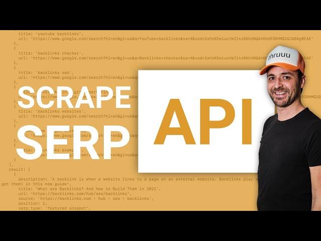 SCRAPE Google SERP API (available with thruuu)