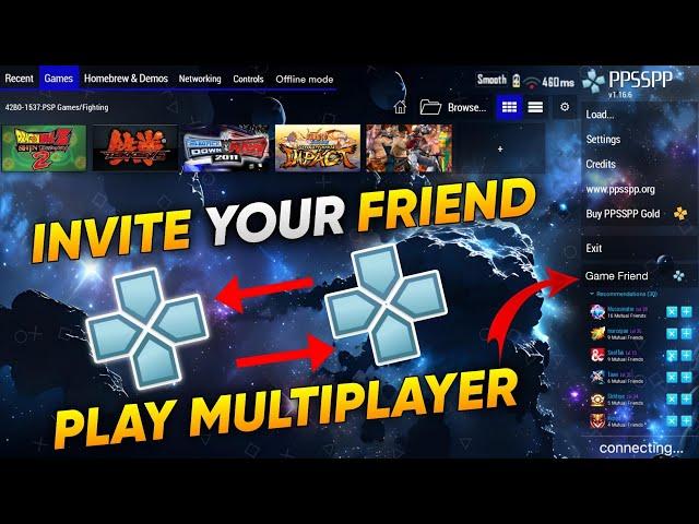 how to play ppsspp games with friends  | how to play multiplayer psp games on android