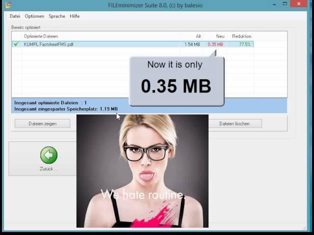 FILEminimizer PDF / Optimize PDF