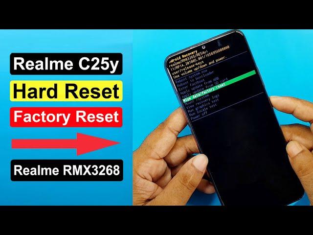 Realme C25y Hard Reset & Wipe Data | Realme C25y RMX3268 Factory Reset by Recovery Mode Without Pc |