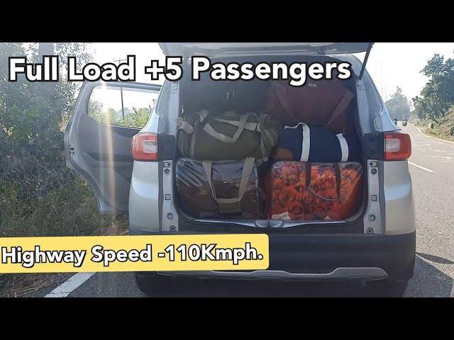 Triber Full Load Drive Part 1.Triber fully loaded Highway Drive. 110kmph.
