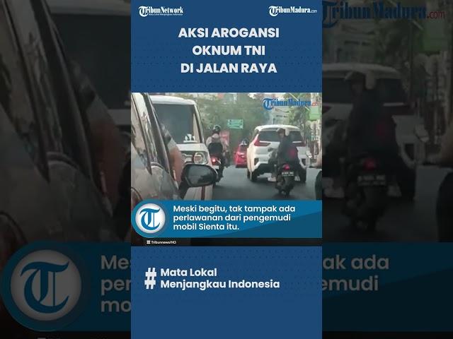 Viral Aksi Arogansi Oknum TNI Bawa Sangkur Ancam dan Marahi Pengendara Mobil di Lampu Merah