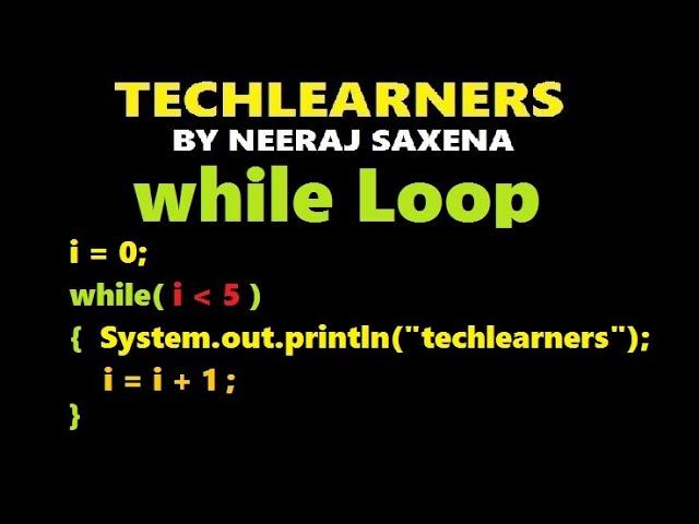 while loop java | entry controlled loop