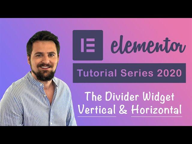 How to add Elementor Vertical Divider (+ Horizontal too)