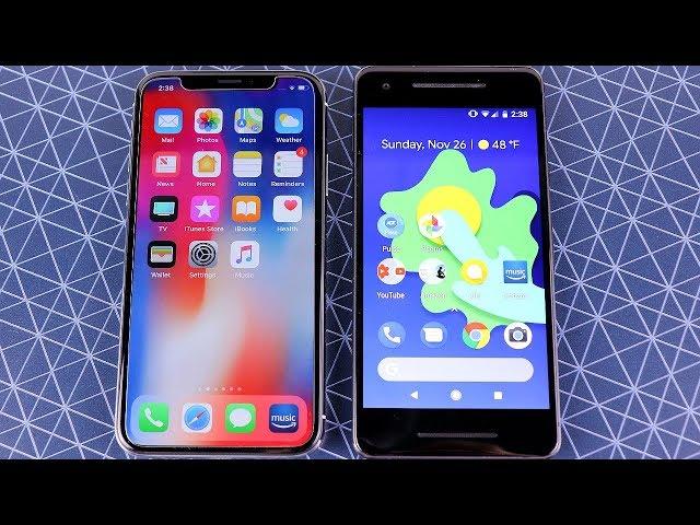 iPhone X vs Pixel 2 Speed Test!