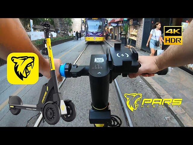 "Pars" Yimi S600 Electric Scooter To Rent - Istanbul, Turkey Ride (Environment Sound Only) 4K