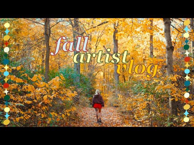 fall artist vlog ༄˖°..ೃ