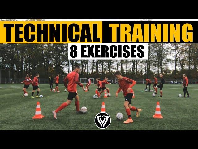 Technical Football Training | 8 Soccer Exercises