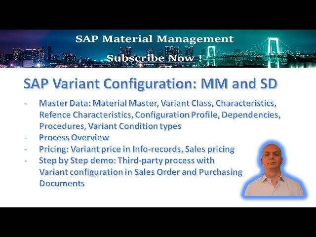 SAP Variant Configuration with Third-party process (MM / SD)