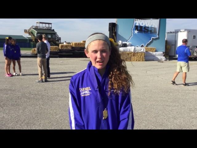 Sarah Leinheiser (Carmel) 21st Indiana XC State Finals