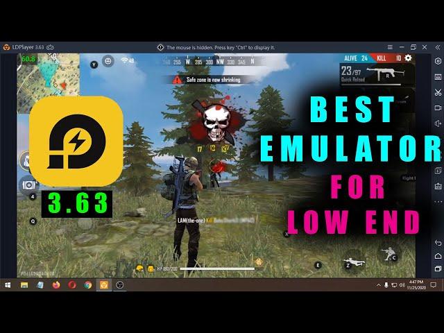 LD PLAYER BEST VERSION FOR FREE FIRE ON LOW END PC | 4GB RAM | DUAL CORE CPU | 60FPS NO LAG