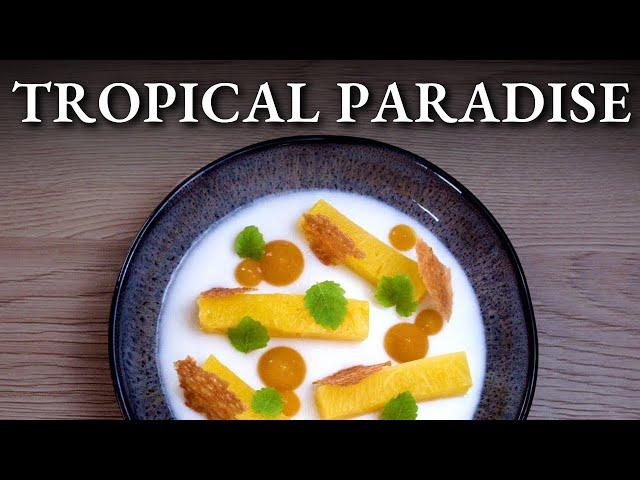 Pineapple, Coconut, Mango: Exotic Dessert Masterpiece