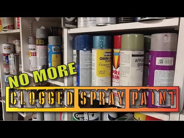 Fix Clogged Spray Paint Cans