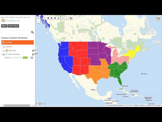 How to Create a Customized Territory Color Coded Map