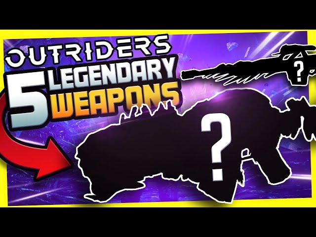 OUTRIDERS | How will LEGENDARY Weapons and UPGRADES work? | 2021 Console PC Sci-fi RPG Shooter