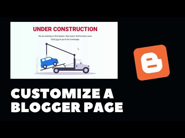 How To Customize A Page In A Blogger Website Using CSS - Live Blogger