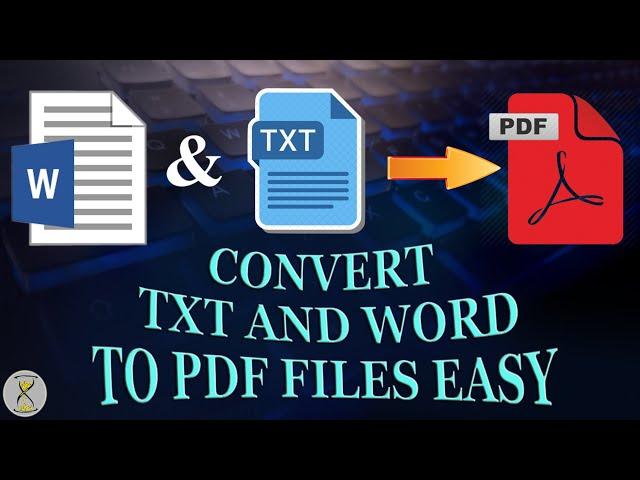 How to convert Word to pdf | How to convert txt to pdf  | explain in tamil | Time to Tips |