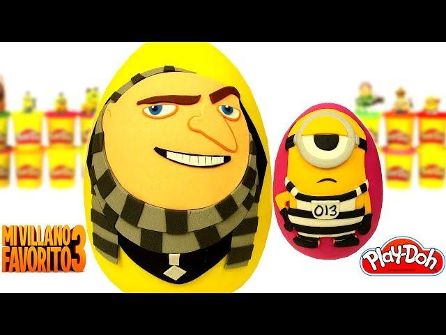 Huevos Sorpresas de Gru y Mel el Minion de Mi Villano Favorito 3 de Plastilina Play Doh