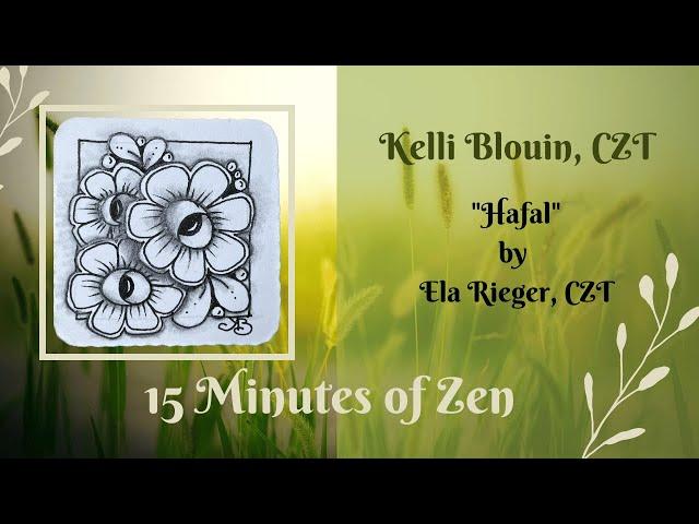 15 Minutes of Zen! Zentangle method of drawing! Hafal.