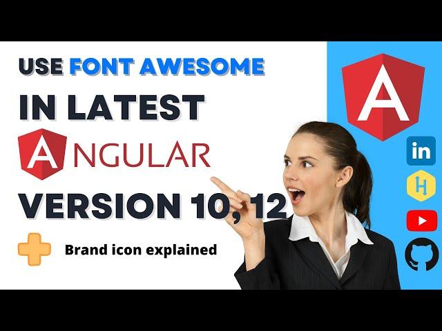 Font Awesome in angular || Angular Font Awesome || Font Awesome || Angular Tutorial | Add Brand icon