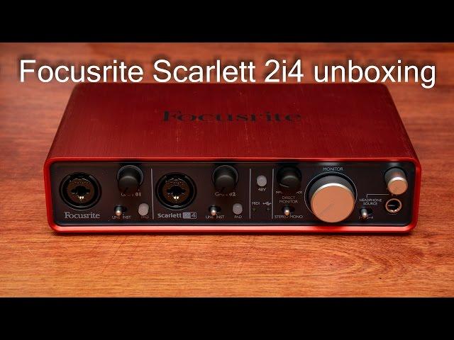 Focusrite Scarlett 2i4 Unboxing Распаковка