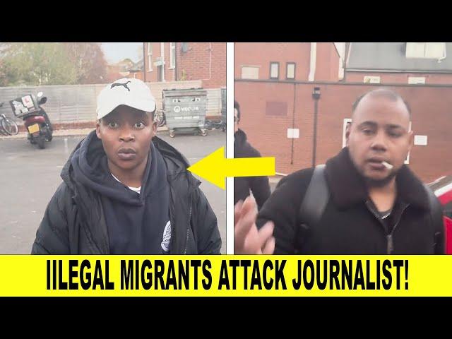 WATCH AS: British Political Party Leader ATTACKED By Illegal Migrants Outside Hotel!