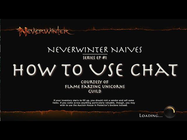 How to use CHAT SYSTEM.  NeverWinter PS4 console edition