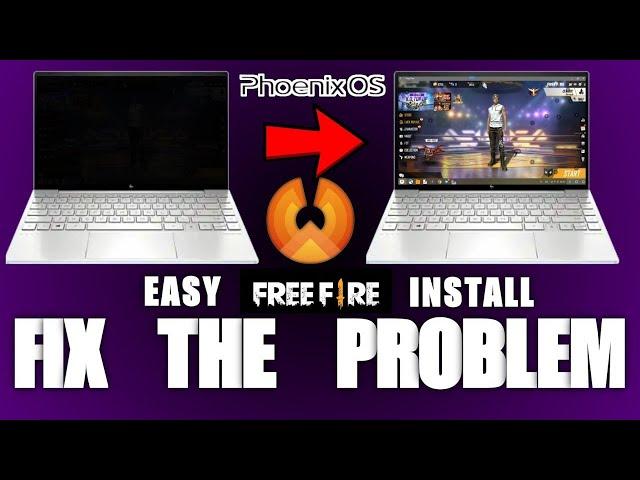 phoenix os free fire black screen problem solve tamil 100 % working