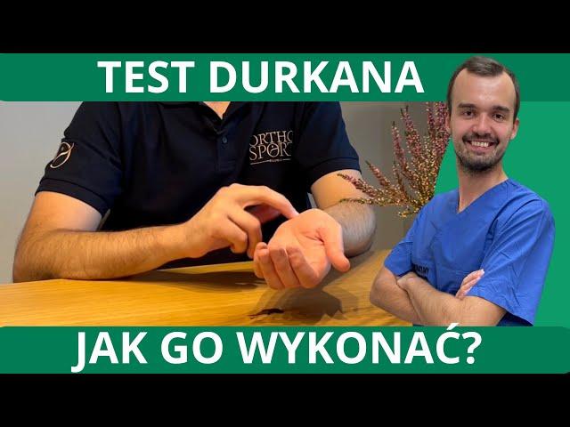 Test Durkana - proste badanie w diagnostyce zespołu cieśni nadgarstka (ZCN)