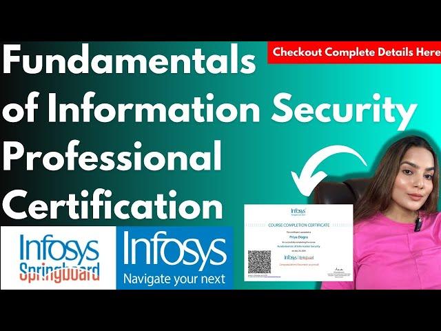 Infosys Launched Free Information Security Certification Program | Infosys Free Courses