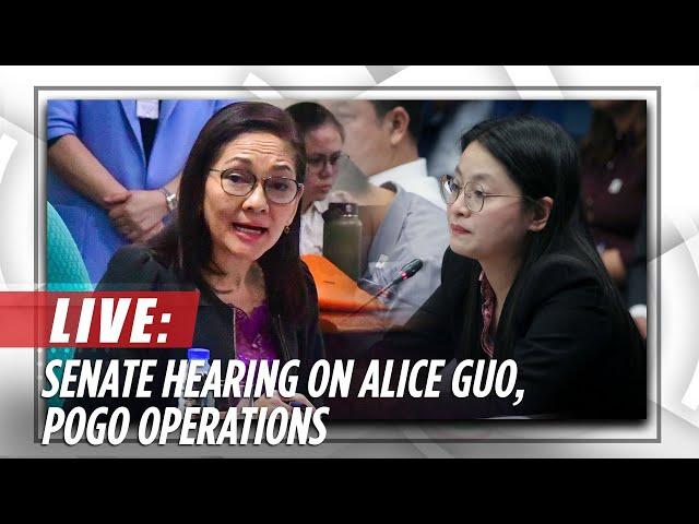 Senate resumes probe into Alice Guo, POGO operations | ABS-CBN News