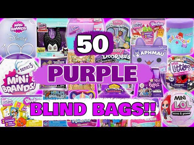 UNBOXING 50 PURPLE BLIND BAGS!