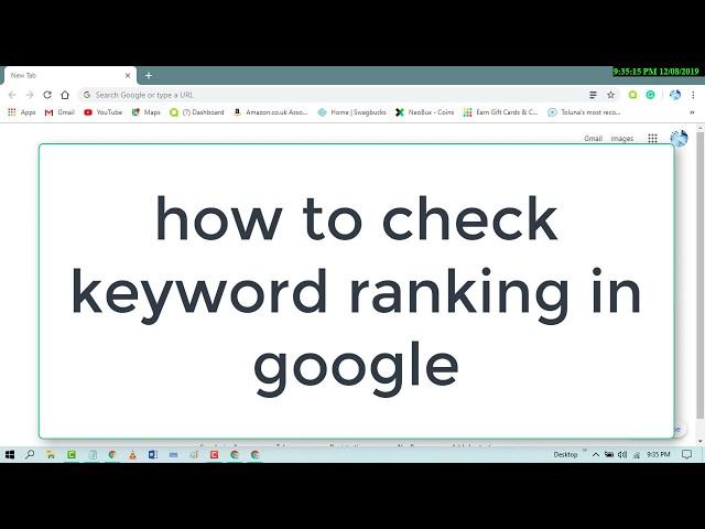 how to check keyword ranking in google