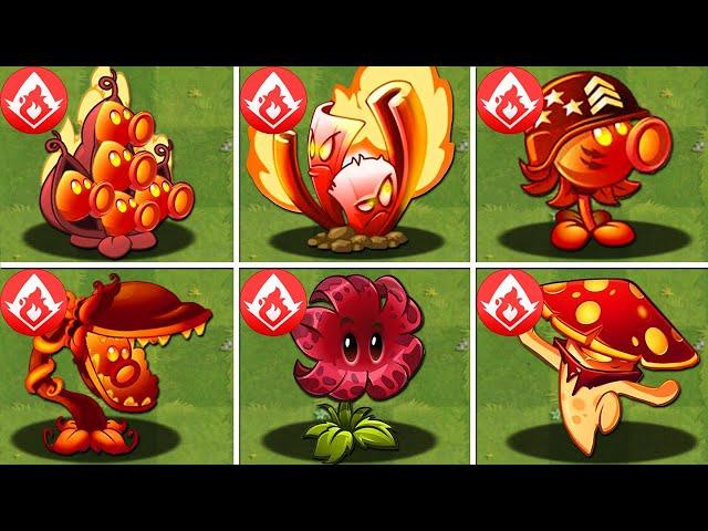 Plants vs Zombies 2 Final Boss - All FIRE Plants Power-Up vs PvZ 2 Final Bosses Fight!