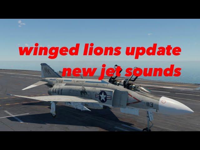 War Thunder new Jets Sound Effects, Winged Lions patch