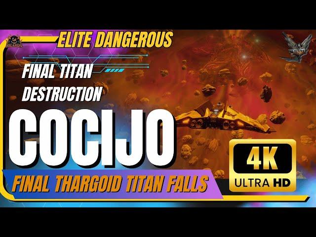 Epic Thargoid Titan COCIJO Explosion in 4K | Elite Dangerous