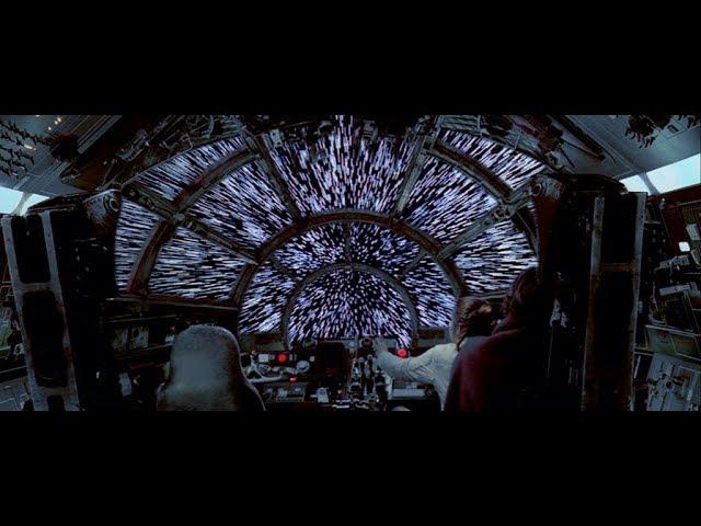 Star Wars: The Empire Strikes Back - Falcon enters Hyperspace