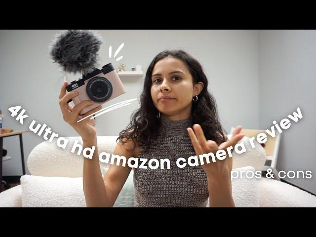 Trying out the cheapest camera on Amazon omg... | pink 4K Ultra HD VETEK Camera Review