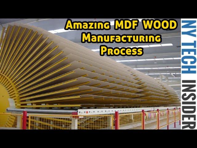 Extreme Amazing MDF Wood Manufacturing Process | Modern Wood Processing Factory | NY Tech Insider