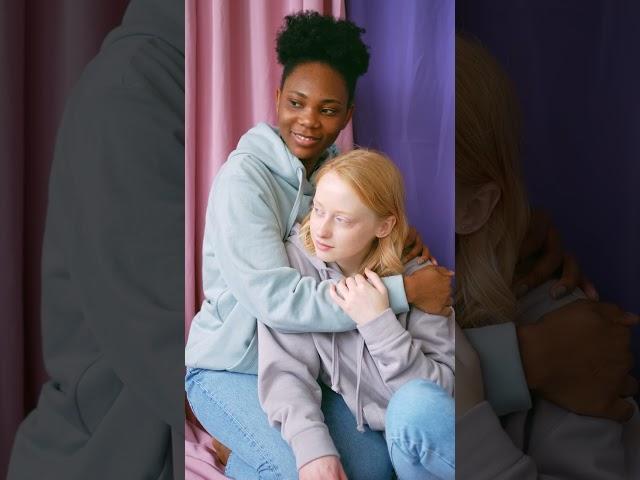 Lesbian Couple Cuddling [Short]