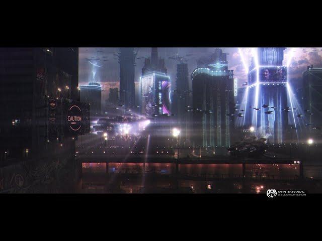 Neo CHICAGO / After effects / Element 3D / For Syd Mead