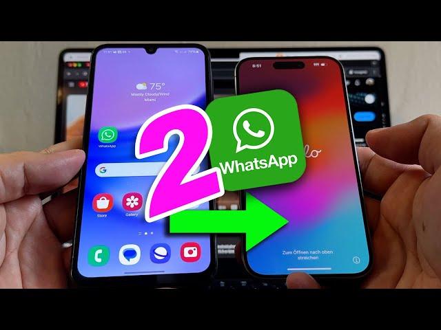 2024 Transfer 2 WhatsApp Accounts - Personal & Business from Android to iPhone for FREE Move to iOS