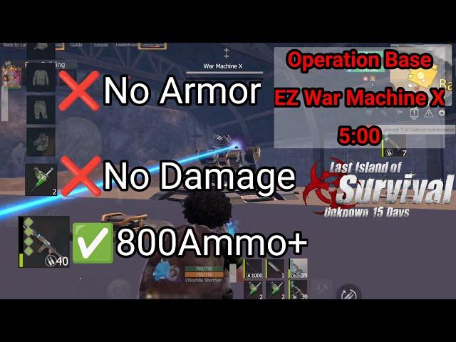 [Last Island of Survival] No armor 5min cooking War machine in operation base [Lios]