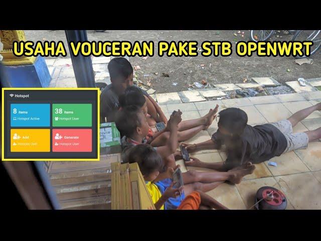 USAHA VOUCERAN MENGGUNAKAN STB OPENWRT YANG DI LOAD BALANCE