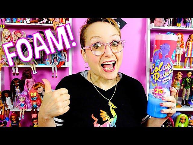 Barbie Color Reveal Foam Strawberry Scented? - Messy Fun!