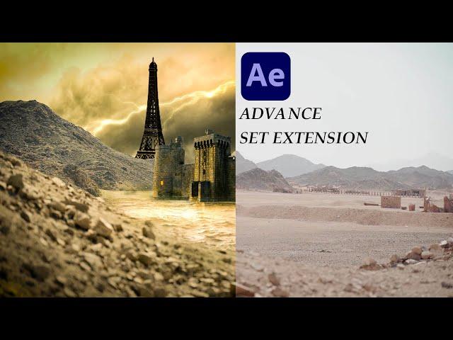 After Effects Set Extension Tutorial - Set Extension | Hindi Tutorial | 3d set extension AE 2021