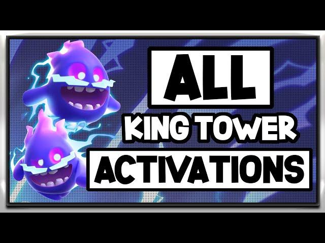 [2.9] ALL Electro Spirit King Tower Activations! Clash Royale Guide