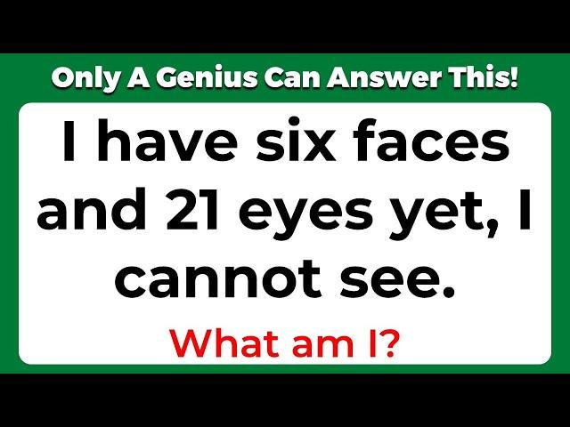 ONLY A GENIUS CAN ANSWER THESE 10 TRICKY RIDDLES | Riddles Quiz - Part 6