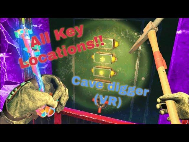 Finding all of the keys (Tutorial) Cave digger (VR)
