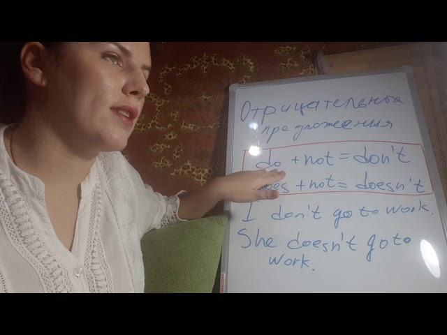 Present Simple Tense. Отрицательные предложения. Презент симпл